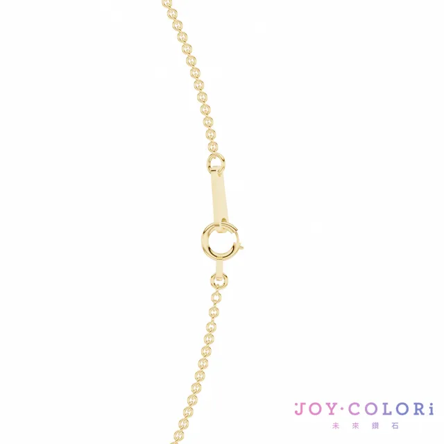 【JOY COLORi 未來鑽石】10K金 鑽石項鍊(培育鑽石 星塵微笑 NN0977LG)