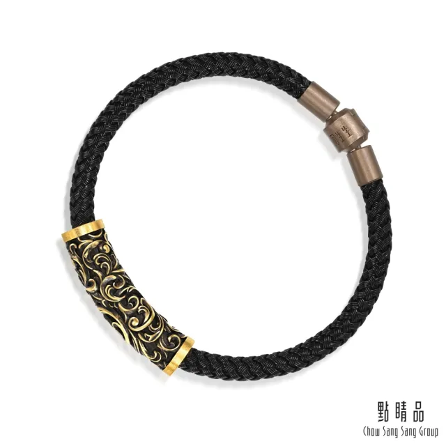 【點睛品】卷草紋 黃金手繩 _計價黃金