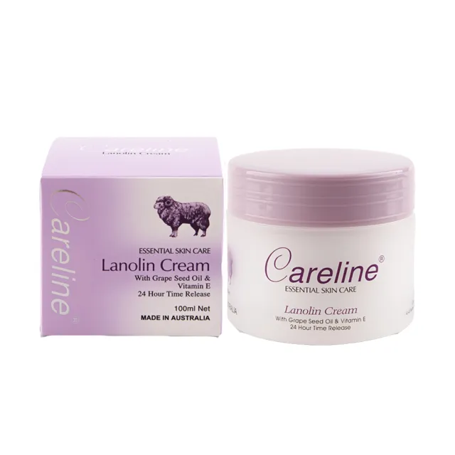 【Careline】綿羊霜含葡萄籽油及維他命E (6入組 100ml/罐)