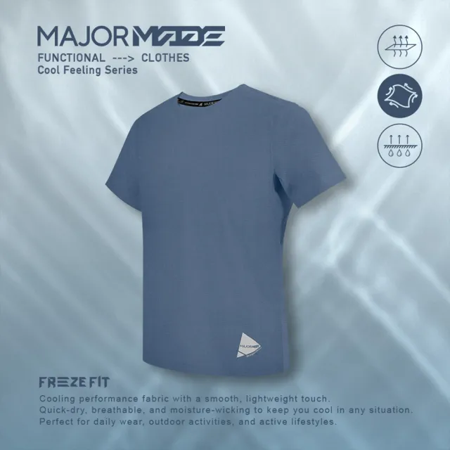 【MAJOR MADE】MMA三角極光瞬涼短T(機能上衣/涼感T恤/短袖上衣)