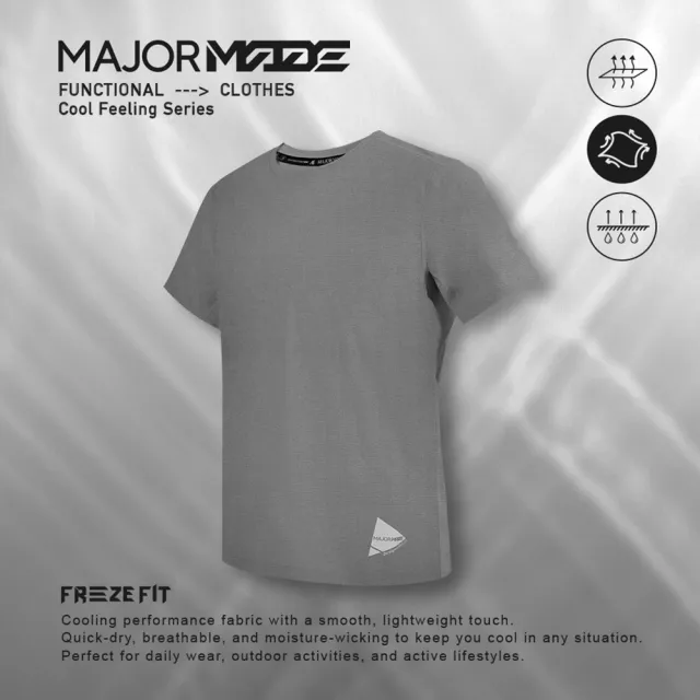 【MAJOR MADE】MMA三角極光瞬涼短T(機能上衣/涼感T恤/短袖上衣)