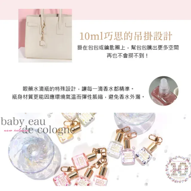 【OHANA MAHAALO】吊飾限定款-雪莓甜筒香水10ml+護手霜10g(專櫃公司貨)