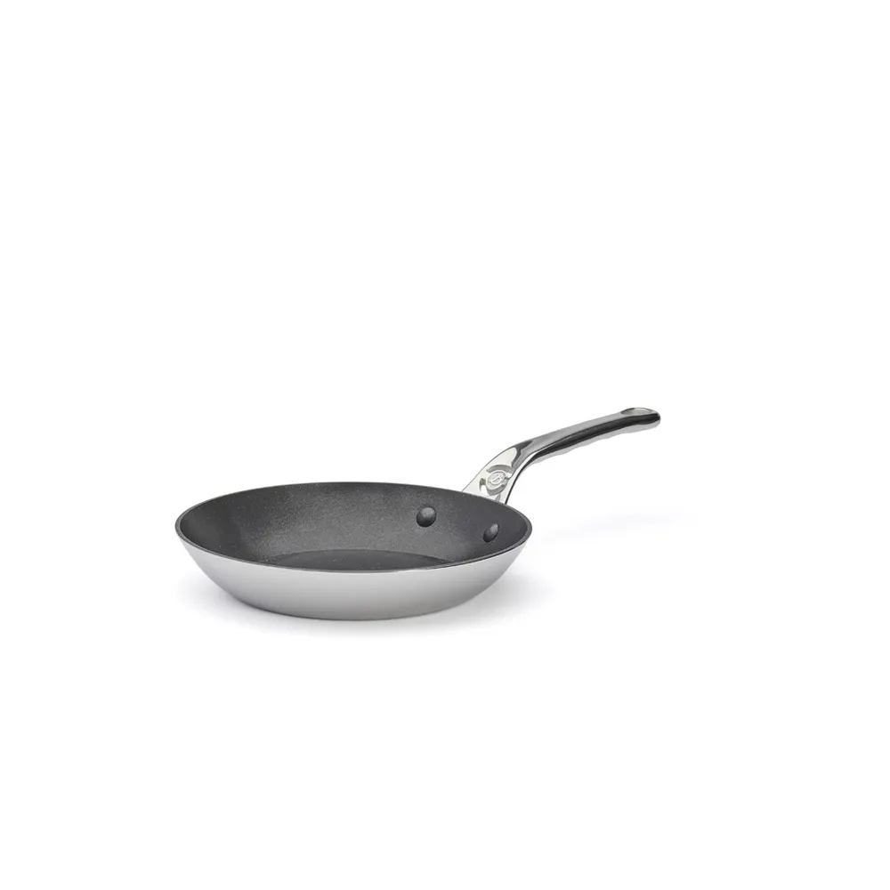 【de Buyer 畢耶】Affinity系列 多層複合不鏽鋼平底不沾鍋24cm-適用IH爐