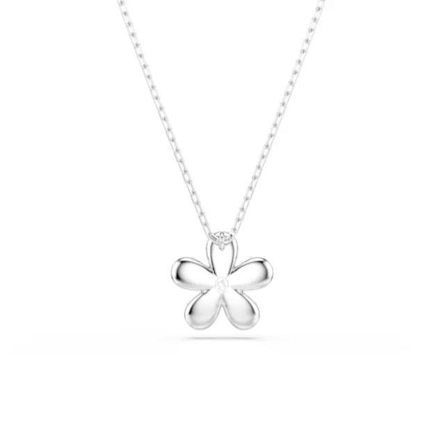 【SWAROVSKI 施華洛世奇】官方直營 Tough 花朵鏈墜 密鑲 白色 多種金屬潤飾 | 5750793