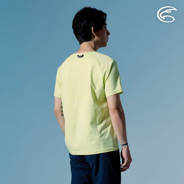 【ADISI】男輕量散熱速乾智能抑菌訓練T AL2611105 酪黃綠 M-XL｜抗UV 吸濕排汗 消臭 彈性 排汗衣 運動上衣