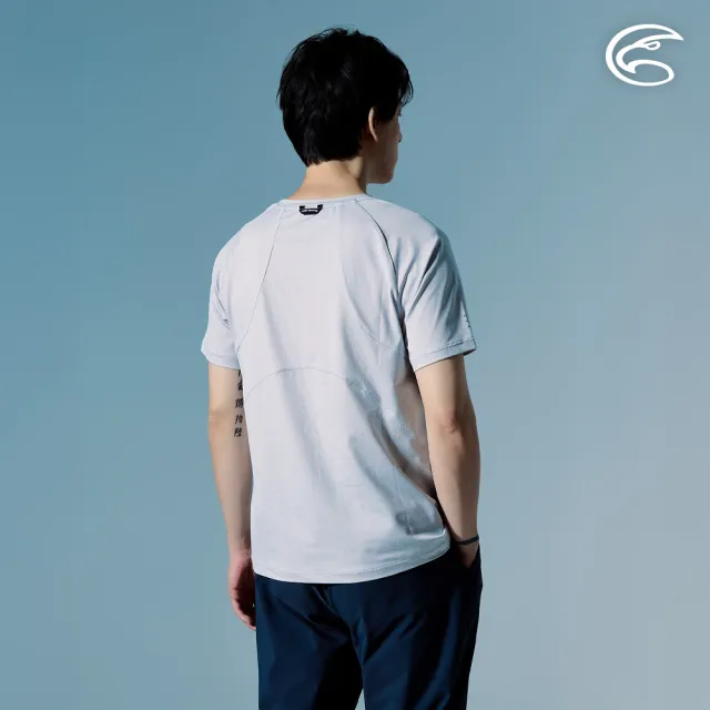 【ADISI】男輕量散熱速乾智能抑菌訓練T AL2611105 灰白 M-2XL｜抗UV 吸濕排汗 消臭 彈性 排汗衣 運動上衣