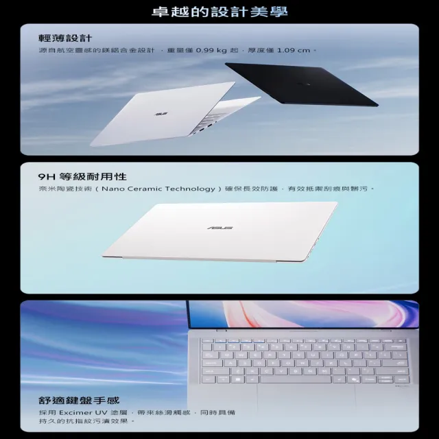 【ASUS 華碩】14吋Ultra X7 商用筆電(B9406CAA-0371AX7358H/Core Ultra X7 358H/64G/2TB SSD/W11P)