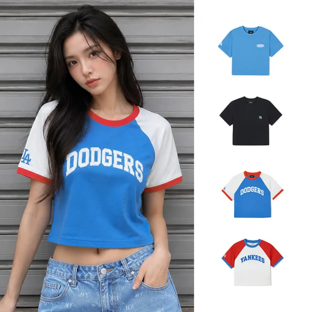 【MLB】女版 T恤  短版T(3FTSV1843.3FTSV1443-多款任選)