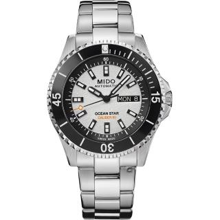 【MIDO 美度】Ocean Star 200 海洋之星 潛水機械腕錶-41mm黑x白 M0269301101100