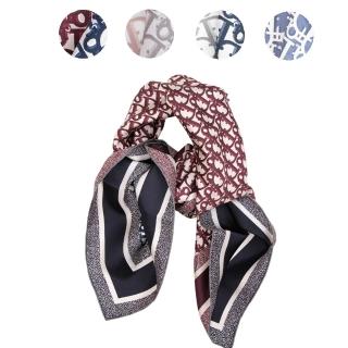 【Dior 迪奧】Oblique滿版LOGO 90*90方巾/絲巾包/抹胸/腰帶款(多色任選)