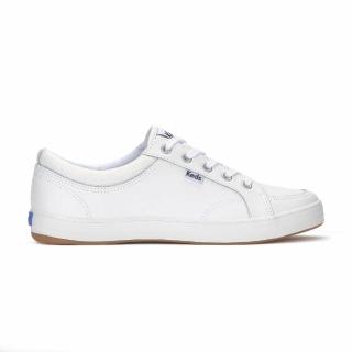 【Keds】CENTER LEATHER 經典皮革休閒鞋 (WH60854冰川白)