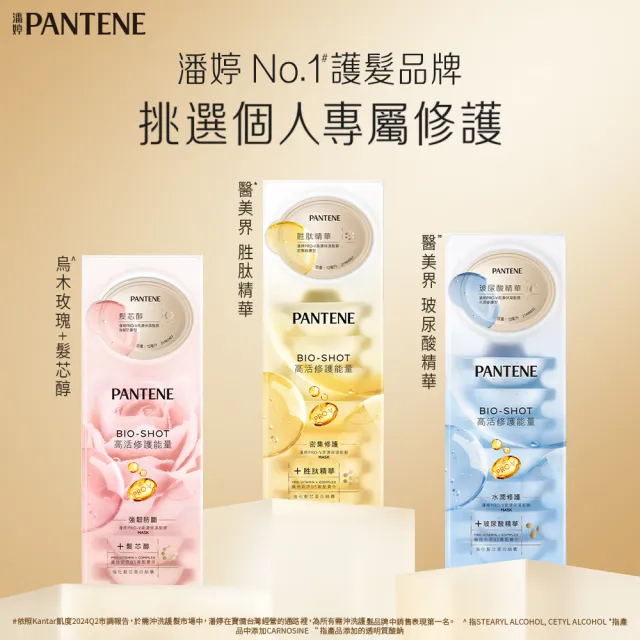 【PANTENE 潘婷】爆水膠囊髮膜8入(胜肽抗氧/玻尿酸水潤/強韌防斷-新舊隨機出貨)