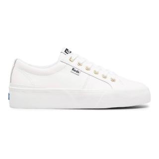 【Keds】JUMP KICK DUO LEATHER 簡約運動風皮革厚底鞋 (9211W123212)