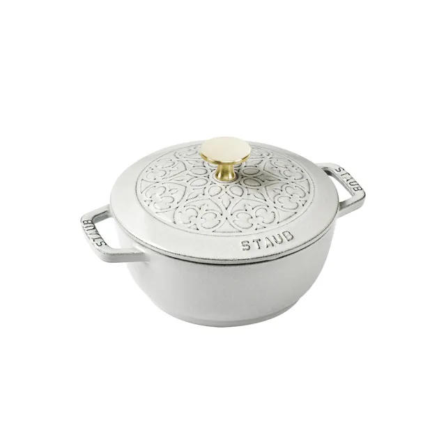 STAUB】雪花雕花琺瑯鑄鐵鍋和食鍋16cm-顏色任選(德國雙人牌集團官方直