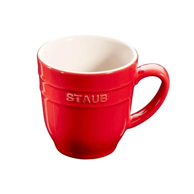 【STAUB】陶瓷馬克杯-櫻桃紅/350ml(德國雙人牌集團官方直營)