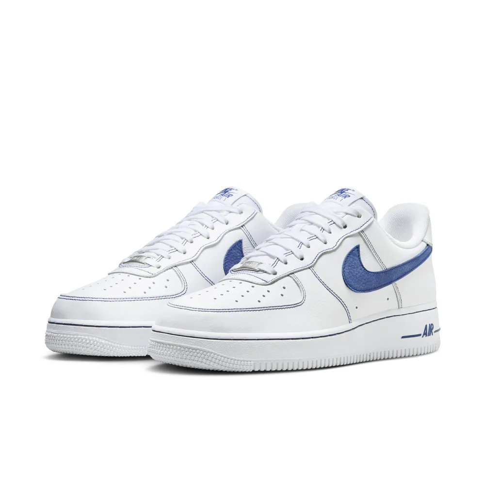 【NIKE 耐吉】休閒鞋 男鞋 運動鞋 AF1 AIR FORCE 1 07 LV8 白藍 HQ2037-100
