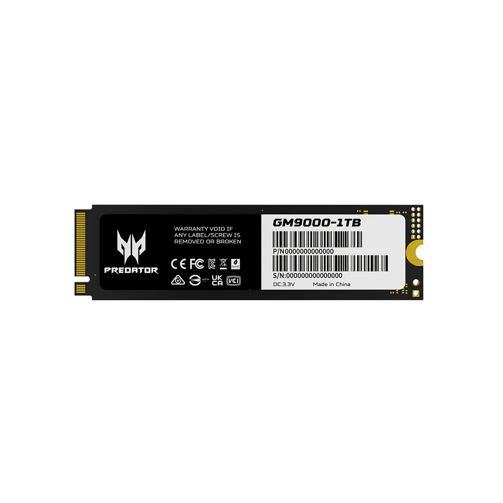 【Acer 宏碁】Predator GM9000 1TB M.2 PCIe Gen5 ssd固態硬碟 5年保固(最高讀取14000MB/s)