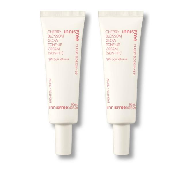 【innisfree】買1送1★櫻花防曬亮顏霜 SPF50+ PA++++ 50ml(2入組/ 防曬素顏霜/618限定★)