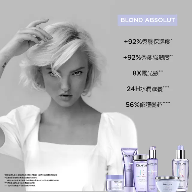 【KERASTASE 巴黎卡詩】燦金絕色洗護限定組 (洗髮精+髮膜/去黃/矯色/護色/染後/染髮)