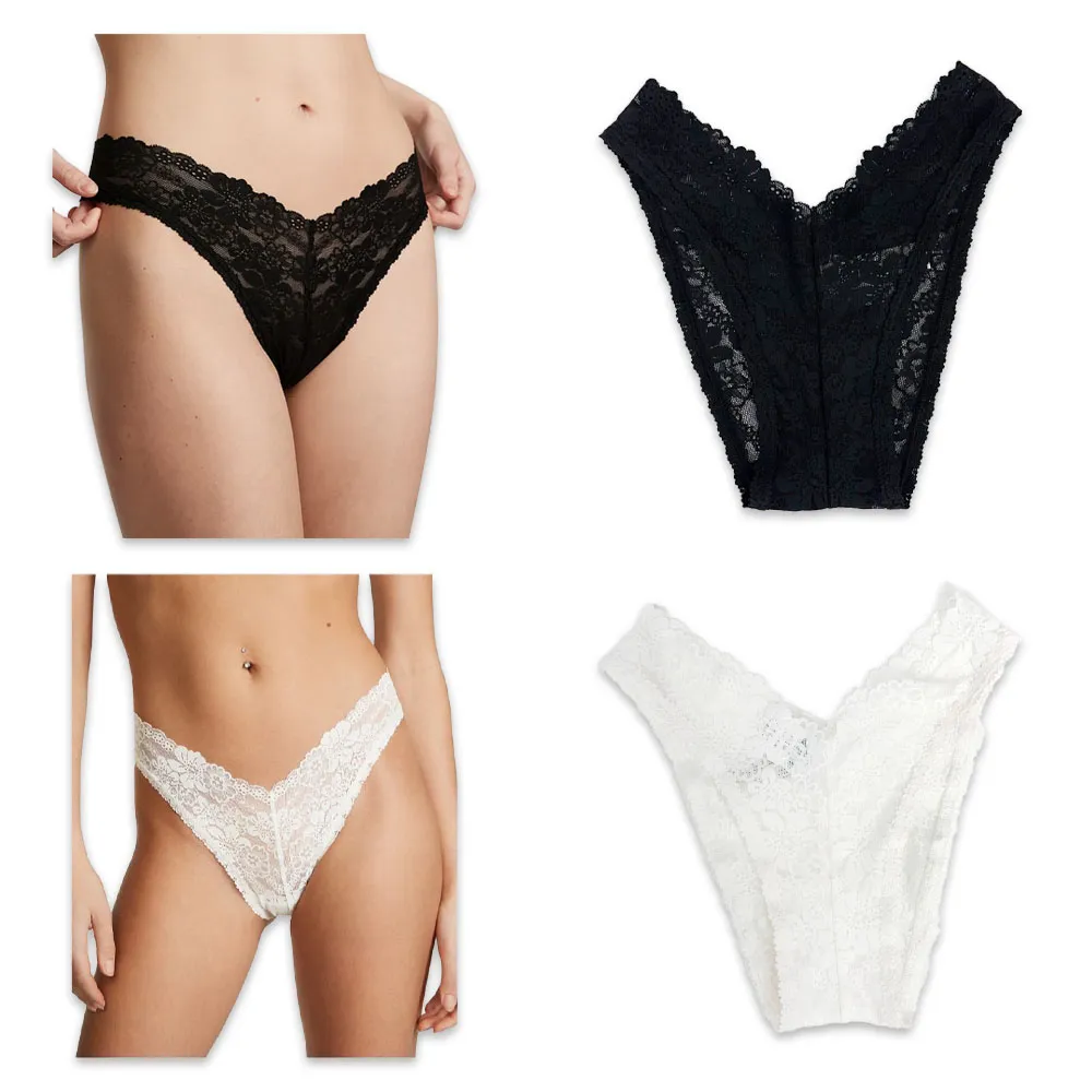 【Victoria Secret】維多利亞的秘密 VICTORIA SECRET V形內褲 情趣 性感 蕾絲透視 花朵蕾絲(1442)
