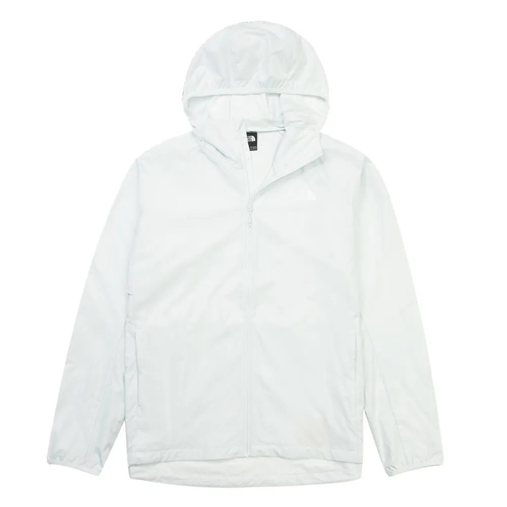 【The North Face】北臉 外套 男 運動連帽外套 防風 抗UV 防潑水 M FLYWEIGHT BREEZE 淺藍 NF0A8G78FNN