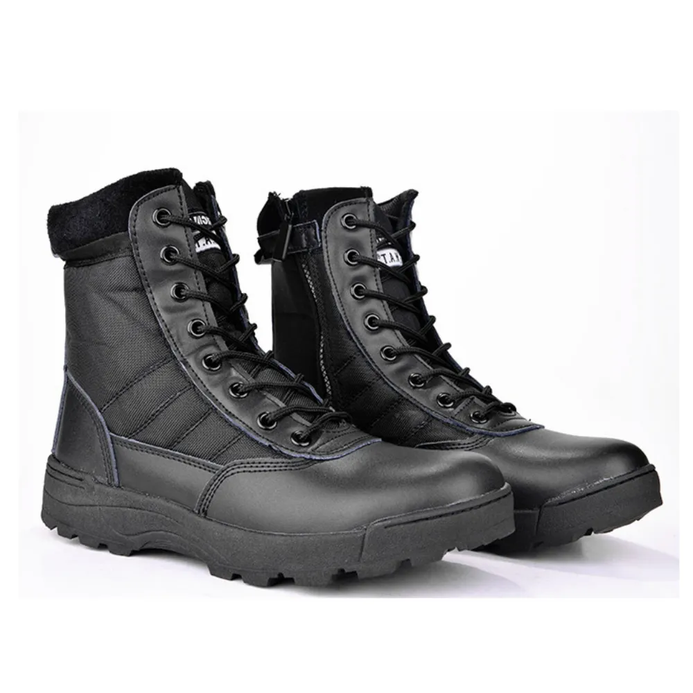 【May Shop】高筒戰術靴 軍迷作訓靴男軍訓鞋 戰鬥靴