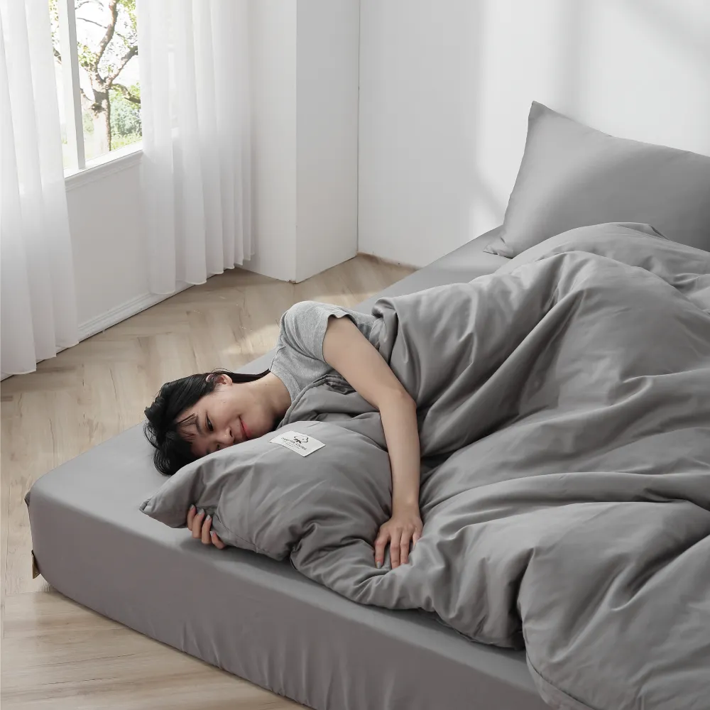 【Darphia 朵法亞】棉眠床包_標準單人_90公分(厚墊專用25-30cm/鬆緊帶床包)