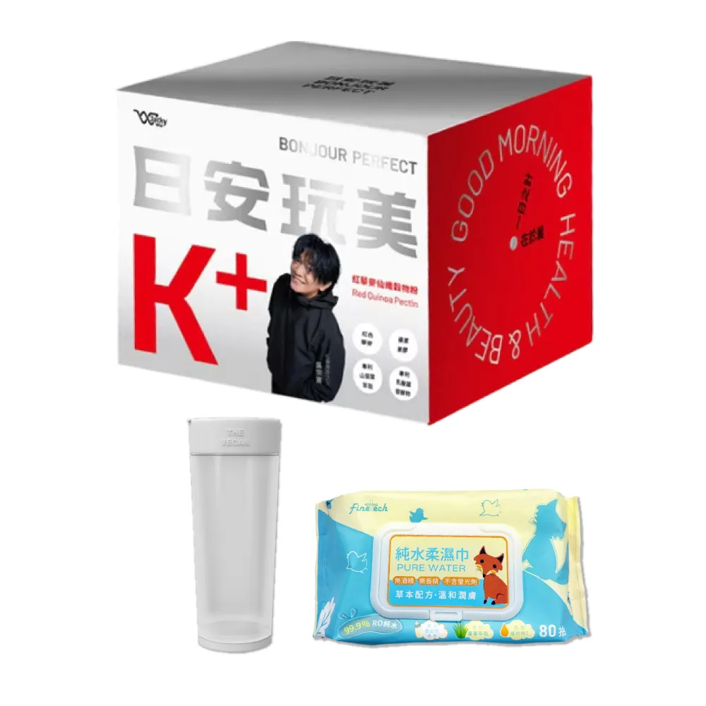 【JACKY WU】日安玩美 第五代穀物粉 K+仙纖升級組 30+4包/盒