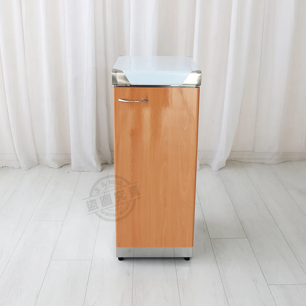 【Abis】客製商品-豪華升級款不鏽鋼20KG用瓦斯桶台/流理台/工作台/收納廚具-多款門板可選(桶身430)