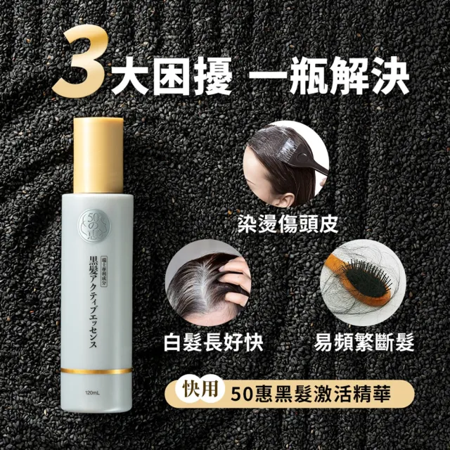 【50 惠】黑髮激活精華 120mL 2入(日本樂敦製藥 激活黑髮 不含染髮劑 促進頭皮循環 活絡滋養髮根)