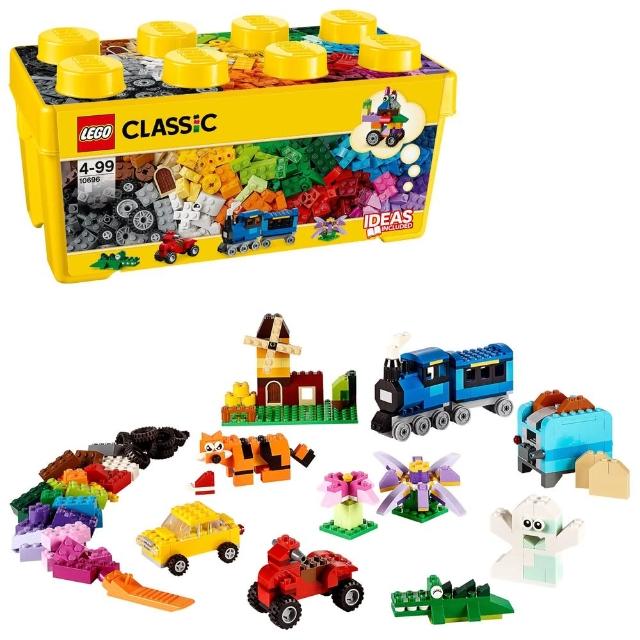 【LEGO 樂高】經典系列 10696 樂高中型創意拼砌盒桶(積木 玩具)