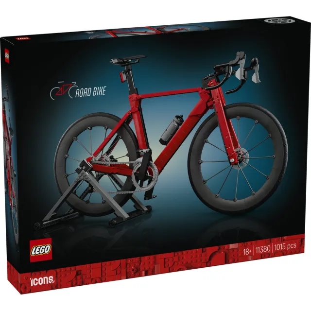 【LEGO 樂高】Icons 11380 公路車(居家擺設 自行車 禮物 玩具)