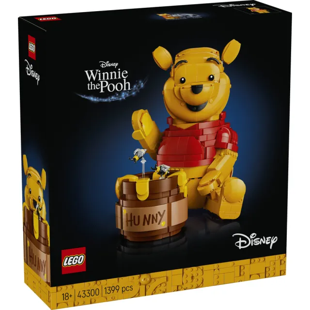 【LEGO 樂高】迪士尼系列 43300 小熊維尼(100週年紀念 居家擺設 迪士尼 禮物 積木)