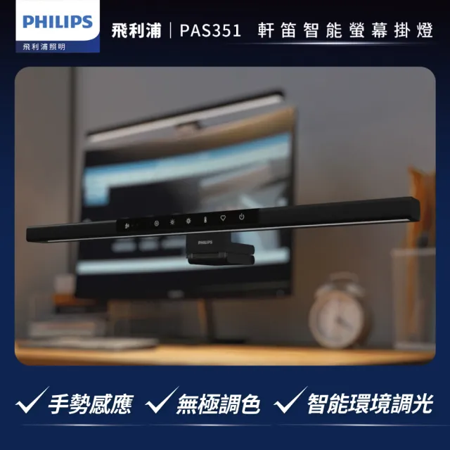 【Philips 飛利浦】PAS351 軒笛智能螢幕掛燈 55cm