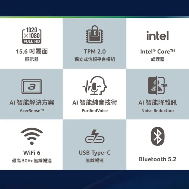 【Acer】無線鍵鼠組★15.6吋i7效能1TB商務筆電-秘銀灰(Extensa/EX215-57-77XH/i7-13620H/16G/1TB/W11P)