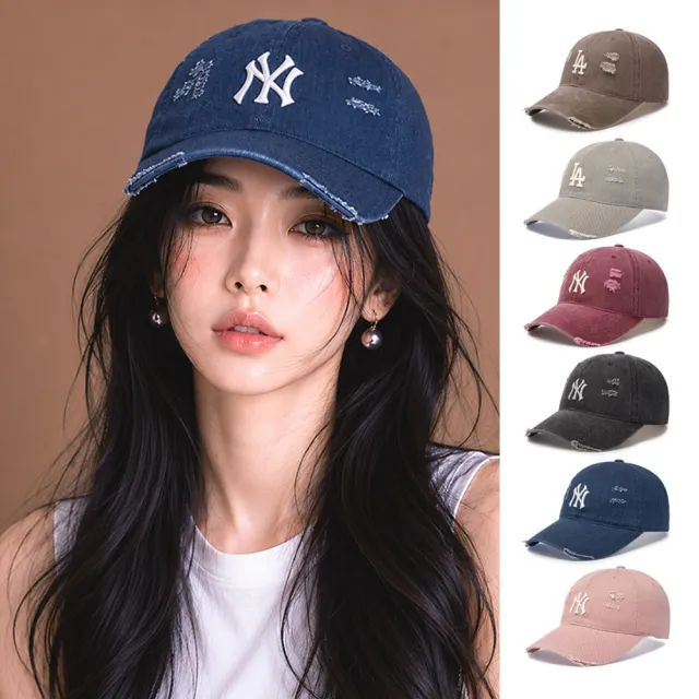 【MLB】牛仔 復古 仿舊棒球帽 KARINA/TWS同款老帽 Varsity系列(CPVL6.CPVV3.CPVV0.CPV03-多款任選)