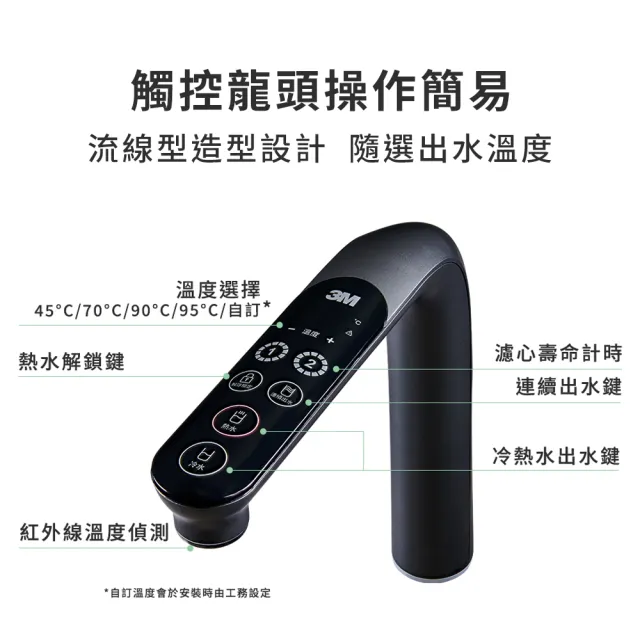 【3M】IH1000 櫥下型瞬熱式熱飲機-附MAX強效型生飲淨水器(送樹脂軟水系統/原廠安裝)