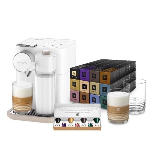 【Nespresso】膠囊咖啡機 Gran Lattissima 雲萃機_清新白 奶泡機 全自動咖啡機(探索禮盒120顆迎新會員組)