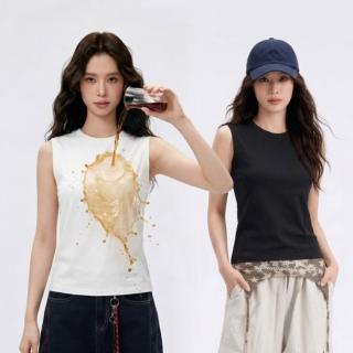 【Pure 衣櫃】透氣清爽防油污純棉背心-女款(防油污/純棉/背心/KDTY-1291)