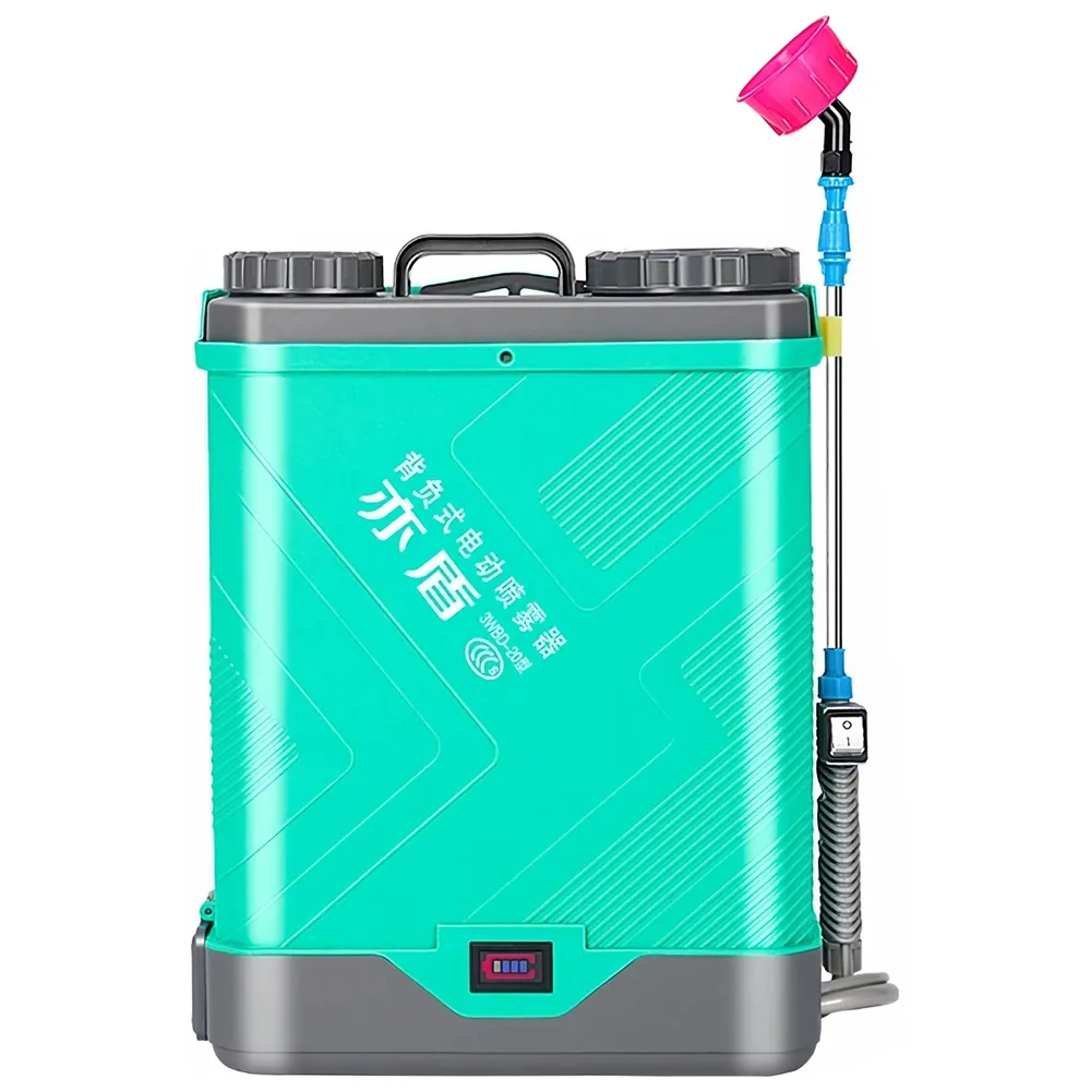 【亦盾】20升自動攪拌噴霧機 農用電動噴霧器(10安鋰電高壓泵打藥桶 背負式噴藥機)
