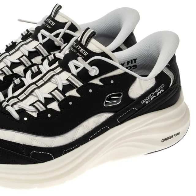 【SKECHERS】男鞋 休閒系列 休閒鞋 瞬穿舒適科技 CONTOUR FOAM - COZY FIT (232642BKW)