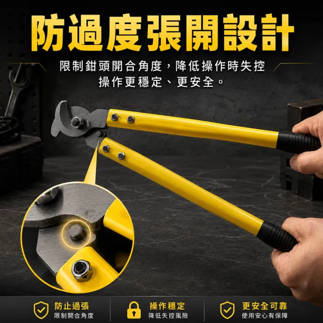 電纜剪刀 手動電纜剪 斷線刀 軟電線剪 電工切線鉗 鋁芯電纜線 618-WC500(電纜線剪 斷線鉗)