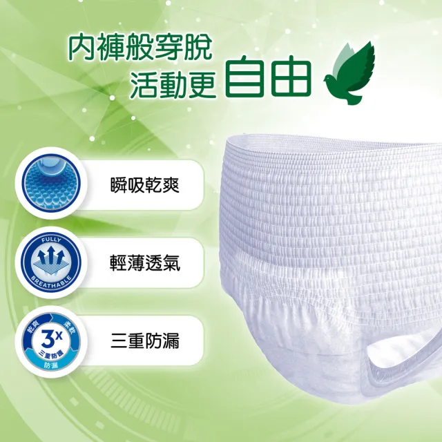 【添寧】新升級 貼心敢動褲M/L-XL 兩箱組(16片x4包/14片x4包 箱購 褲型成人紙尿褲/復健褲)
