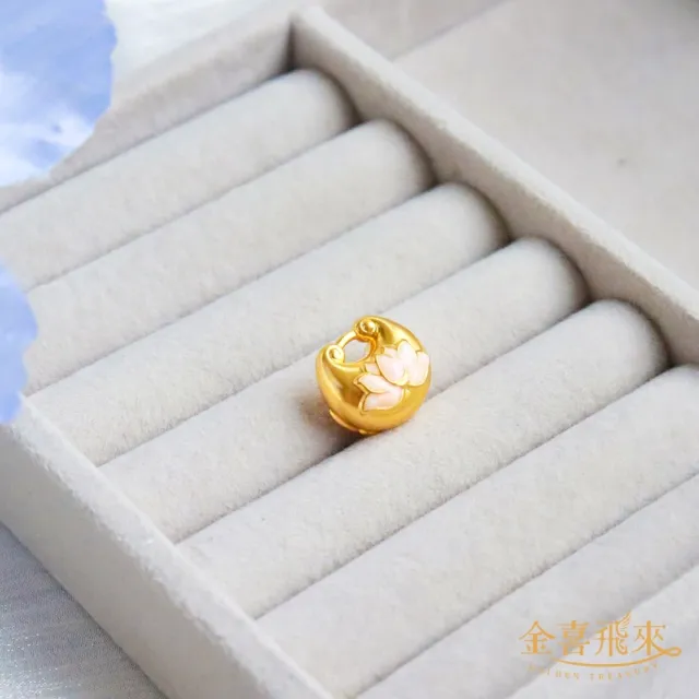【金喜飛來】黃金墜蓮蓮有餘(0.28錢±0.03)