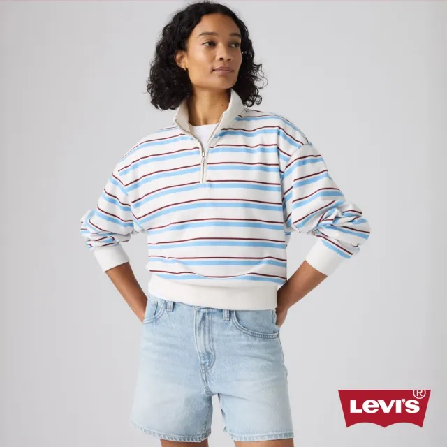 【LEVIS】四分之一拉鍊上衣 / 大學T 女生上衣 熱賣單品 005IJ-0014