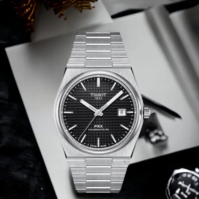 【TISSOT 天梭 官方授權】PRX POWERMATIC 80 機械錶 手錶 手錶(T1374071104100)