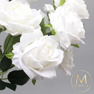 【Floral M】英式卡爾玫瑰仿真花花材1入組(人造花/仿真花/假花/花藝DIY/裝飾花材)