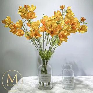 【Floral M】初戀少女波斯菊仿真花花材3入組(人造花/仿真花/假花/花藝DIY/裝飾花材)