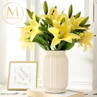 【Floral M】法式花仙女Lily香水百合仿真花花材1入組(人造花/仿真花/假花/花藝DIY/裝飾花材)