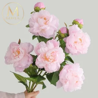【Floral M】最高級浪漫公主芍藥仿真花花材1入組(人造花/仿真花/假花/花藝DIY/裝飾花材)